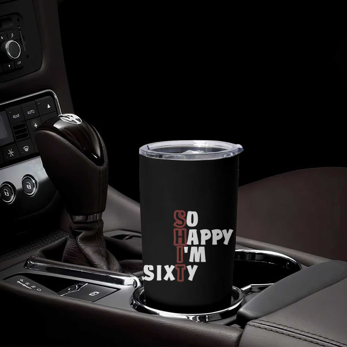 Funny 60th Birthday Tumbler Cup So Happy I'm Sixty Gag 60 Year Old TB10 Print Your Wear