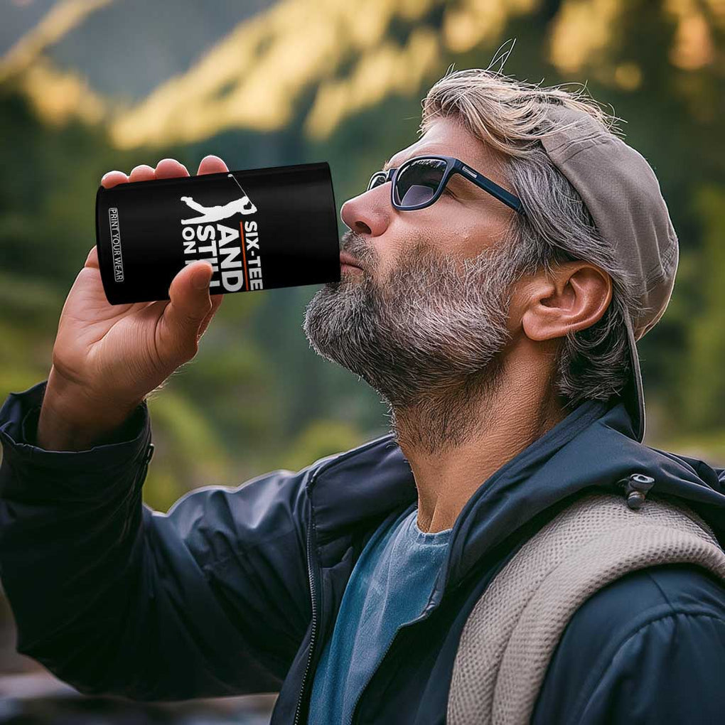 Funny 60th Birthday Gifts For Golfer 4 in 1 Can Cooler Tumbler Six-tee and Still on Par TB10 Print Your Wear