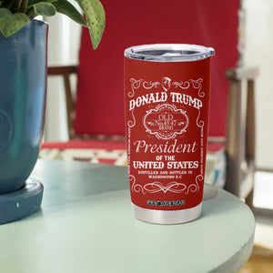 Trump 2024 Tumbler Cup President 45 47 Whiskey Sytle Red TB10 Print Your Wear