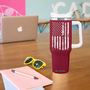 Trump 2024 Tumbler With Handle President 45 47 American Flag Red TB10 Print Your Wear