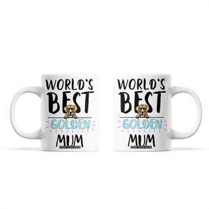Golden Retriever Dog Mom Coffee Mug Gift For Dog Lovers Women New Puppy Fur Baby Owners TB10 White Print Your Wear