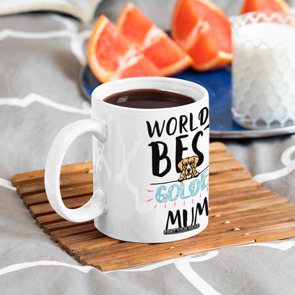 Golden Retriever Dog Mom Coffee Mug Gift For Dog Lovers Women New Puppy Fur Baby Owners TB10 Print Your Wear