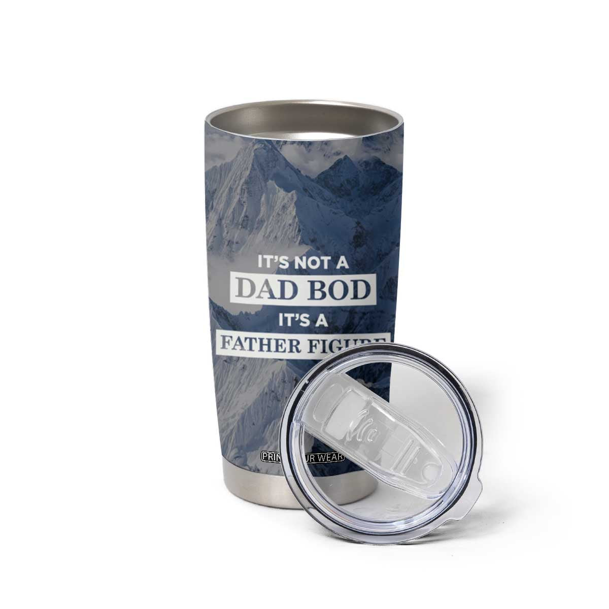 Gifts For Dad Tumbler Cup Its Not a Dad Bod Its a Father Figure Funny Fathers Day Gift TB10 Print Your Wear