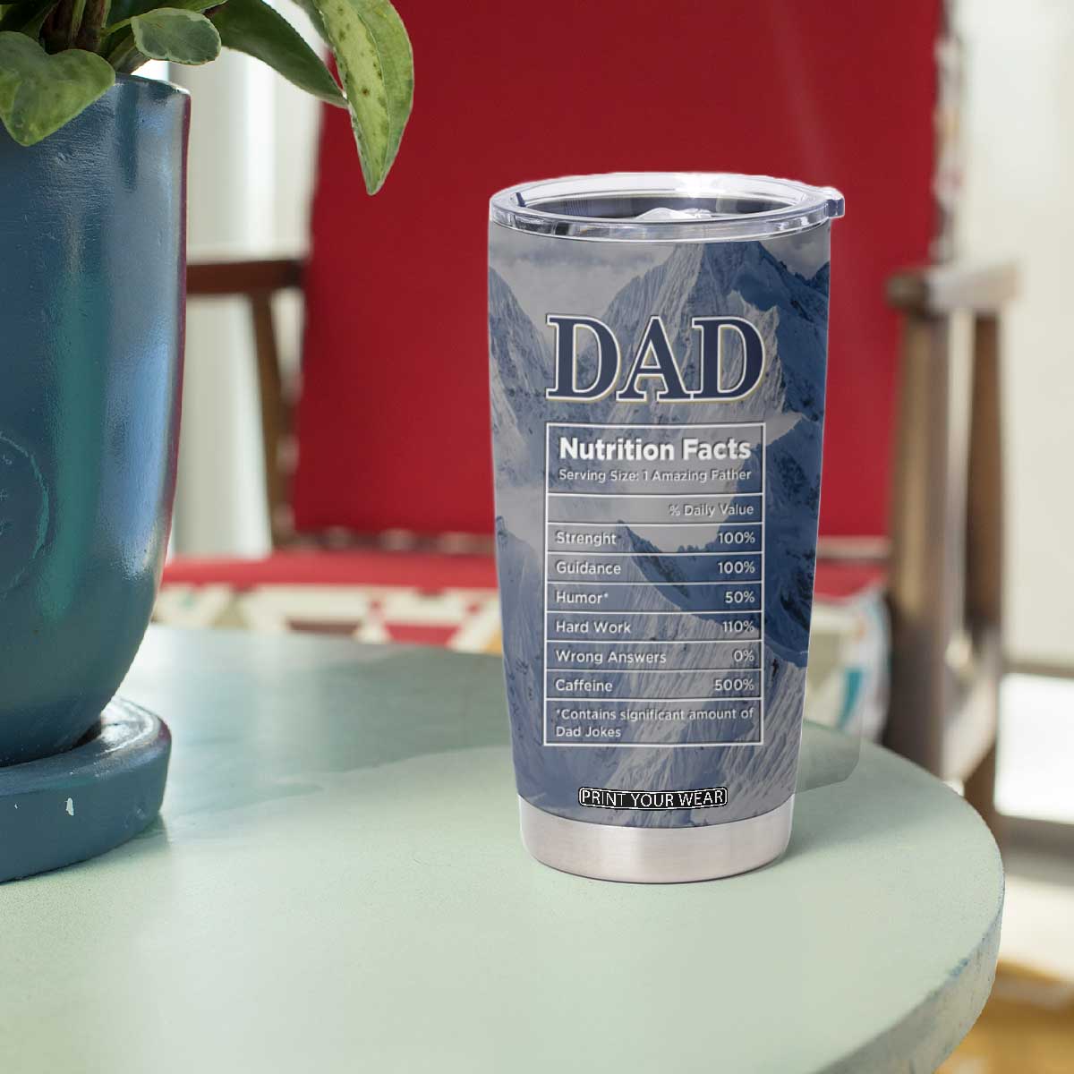 Gifts For Dad Tumbler Cup Its Not a Dad Bod Its a Father Figure Funny Fathers Day Gift TB10 Print Your Wear