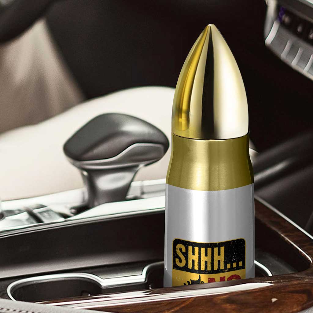 Funny Sarcastic Bullet Tumbler Shhh No One Cares TB10 Print Your Wear