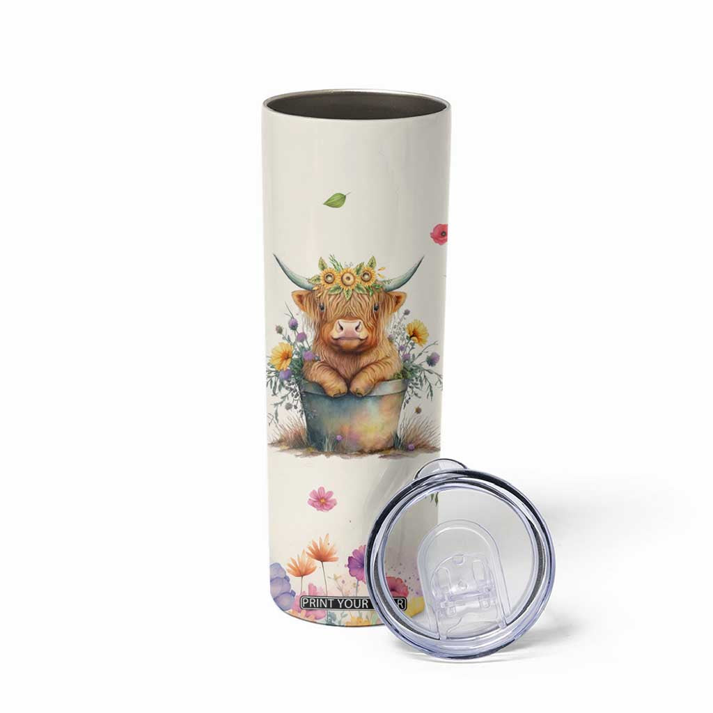 Highland Cow Gifts For Women Skinny Tumbler Cow Lover Farming Gifts For Cowgirls Farmers TB10 Print Your Wear