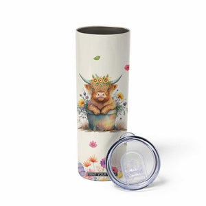 Highland Cow Gifts For Women Skinny Tumbler Cow Lover Farming Gifts For Cowgirls Farmers TB10 Print Your Wear