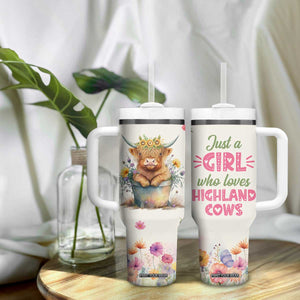 Highland Cow Gifts For Women Tumbler With Handle Cow Lover Farming Gifts For Cowgirls Farmers TB10 Print Your Wear