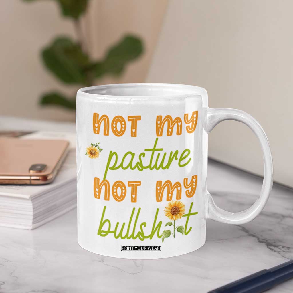 Highland Cow Gifts For Women Coffee Mug Funny Cow Gift For Cow Lovers Sunflower TB10 Print Your Wear