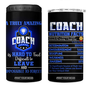 Coach Appreciation Gifts 4 in 1 Can Cooler Tumbler Retirement Christmas Birthday Sports Coaches Gift TB10 One Size: 16 oz Black Print Your Wear