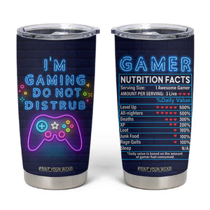 Gaming Gifts Tumbler Cup Video Game Gamer Gift For Son Teen Boy Girl TB10 Navy Print Your Wear