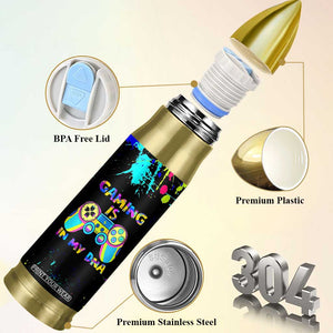 Gaming Gifts Bullet Tumbler Gamer Video Game Controller Colorful Graffiti Skeleton TB10 Print Your Wear