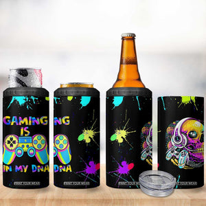 Gaming Gifts 4 in 1 Can Cooler Tumbler Gamer Video Game Controller Colorful Graffiti Skeleton TB10 Print Your Wear