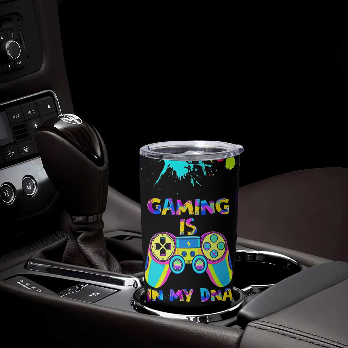 Gaming Gifts Tumbler Cup Gamer Video Game Controller Colorful Graffiti Skeleton TB10 Print Your Wear