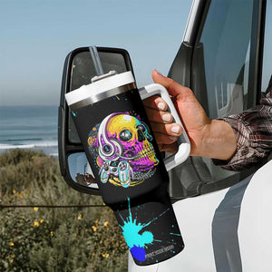 Gaming Gifts Tumbler With Handle Gamer Video Game Controller Colorful Graffiti Skeleton TB10 Print Your Wear