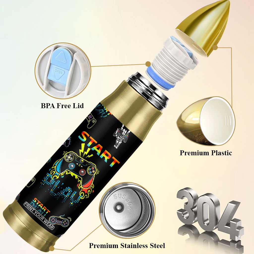 Gaming Gifts For Men Boys Bullet Tumbler Gamer Birthday Gift Gamings Stuff TB10 Print Your Wear