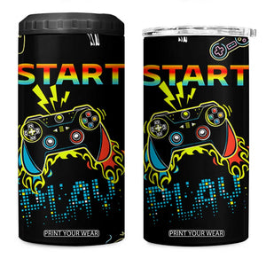 Gaming Gifts For Men Boys 4 in 1 Can Cooler Tumbler Gamer Birthday Gift Gamings Stuff TB10 One Size: 16 oz Black Print Your Wear