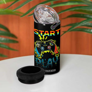 Gaming Gifts For Men Boys 4 in 1 Can Cooler Tumbler Gamer Birthday Gift Gamings Stuff TB10 Print Your Wear