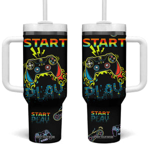 Gaming Gifts For Men Boys Tumbler With Handle Gamer Birthday Gift Gamings Stuff TB10 One Size: 40 oz Black Print Your Wear