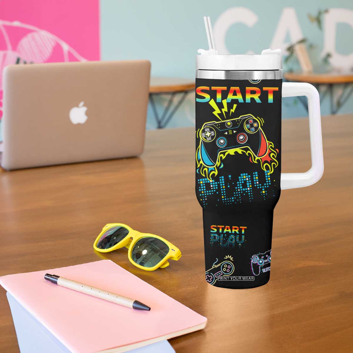 Gaming Gifts For Men Boys Tumbler With Handle Gamer Birthday Gift Gamings Stuff TB10 Print Your Wear
