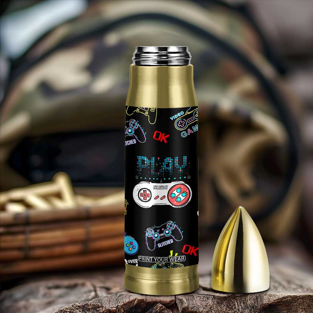 Gaming Gifts For Men Boys Bullet Tumbler Cool Gamer Nutritional Facts Video Game TB10 Print Your Wear