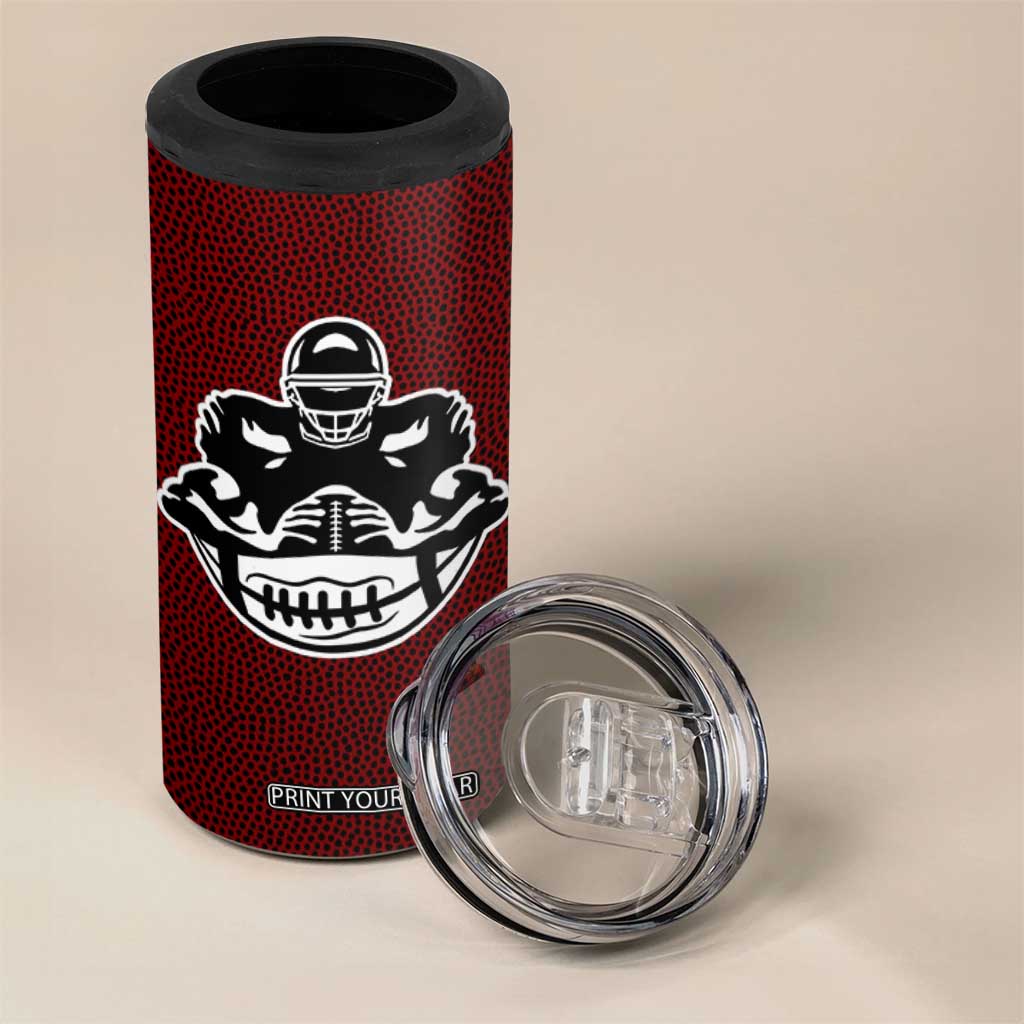 KC Football 4 in 1 Can Cooler Tumbler Go Big Or Go Home Funny Gameday TB10 Print Your Wear