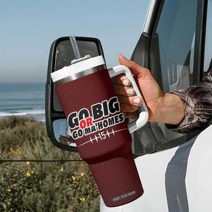 KC Football Tumbler With Handle Go Big Or Go Home Funny Gameday TB10 Print Your Wear
