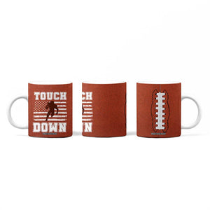 Football Lovers Coffee Mug Touchdown Season American Flag TB10 Print Your Wear