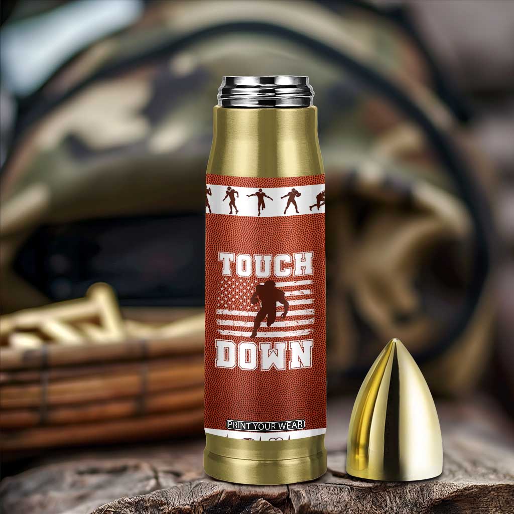 Football Lovers Bullet Tumbler Touchdown Season American Flag TB10 Print Your Wear