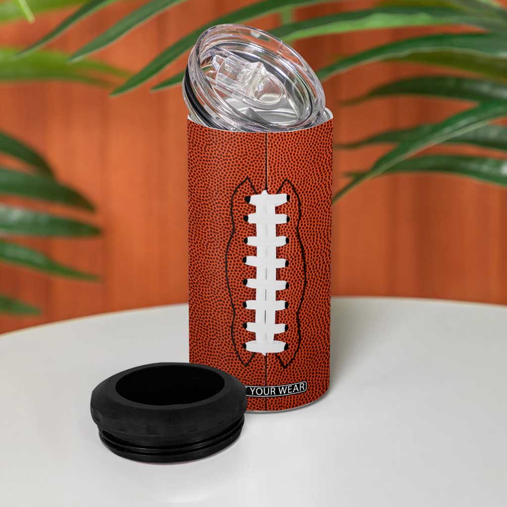 Football Lovers 4 in 1 Can Cooler Tumbler Touchdown Season American Flag TB10 Print Your Wear