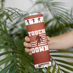 Football Lovers Skinny Tumbler Touchdown Season American Flag TB10 Print Your Wear
