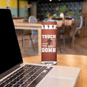 Football Lovers Skinny Tumbler Touchdown Season American Flag TB10 Print Your Wear
