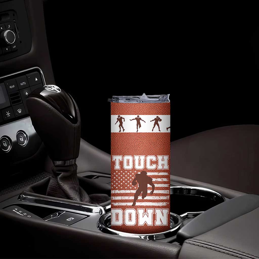 Football Lovers Skinny Tumbler Touchdown Season American Flag TB10 Print Your Wear