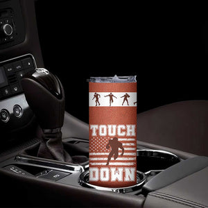 Football Lovers Skinny Tumbler Touchdown Season American Flag TB10 Print Your Wear
