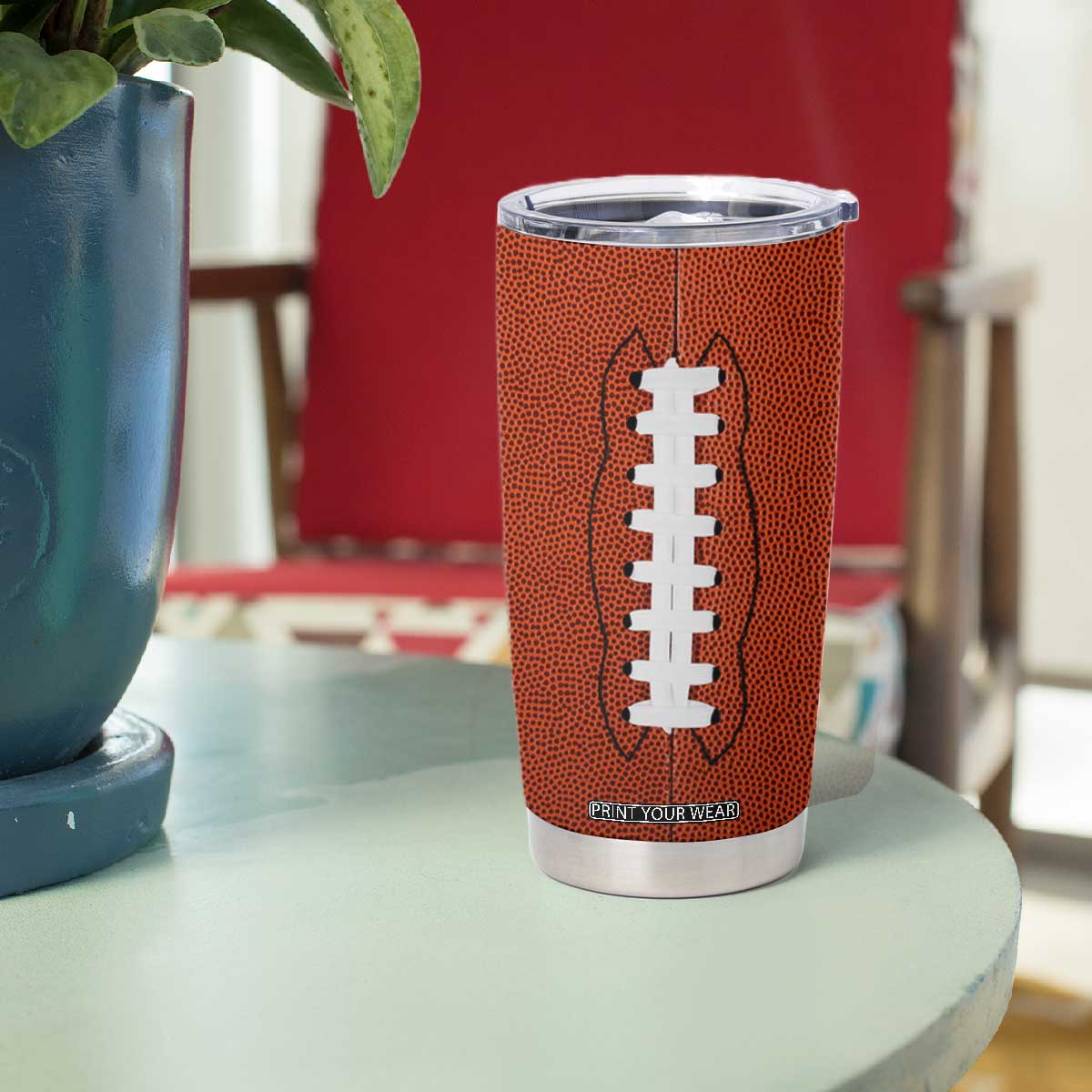 Football Lovers Tumbler Cup Touchdown Season American Flag TB10 Print Your Wear
