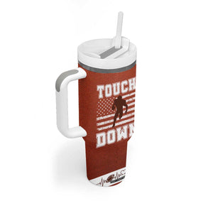 Football Lovers Tumbler With Handle Touchdown Season American Flag TB10 Print Your Wear
