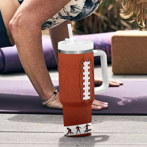 Football Lovers Tumbler With Handle Touchdown Season American Flag TB10 Print Your Wear