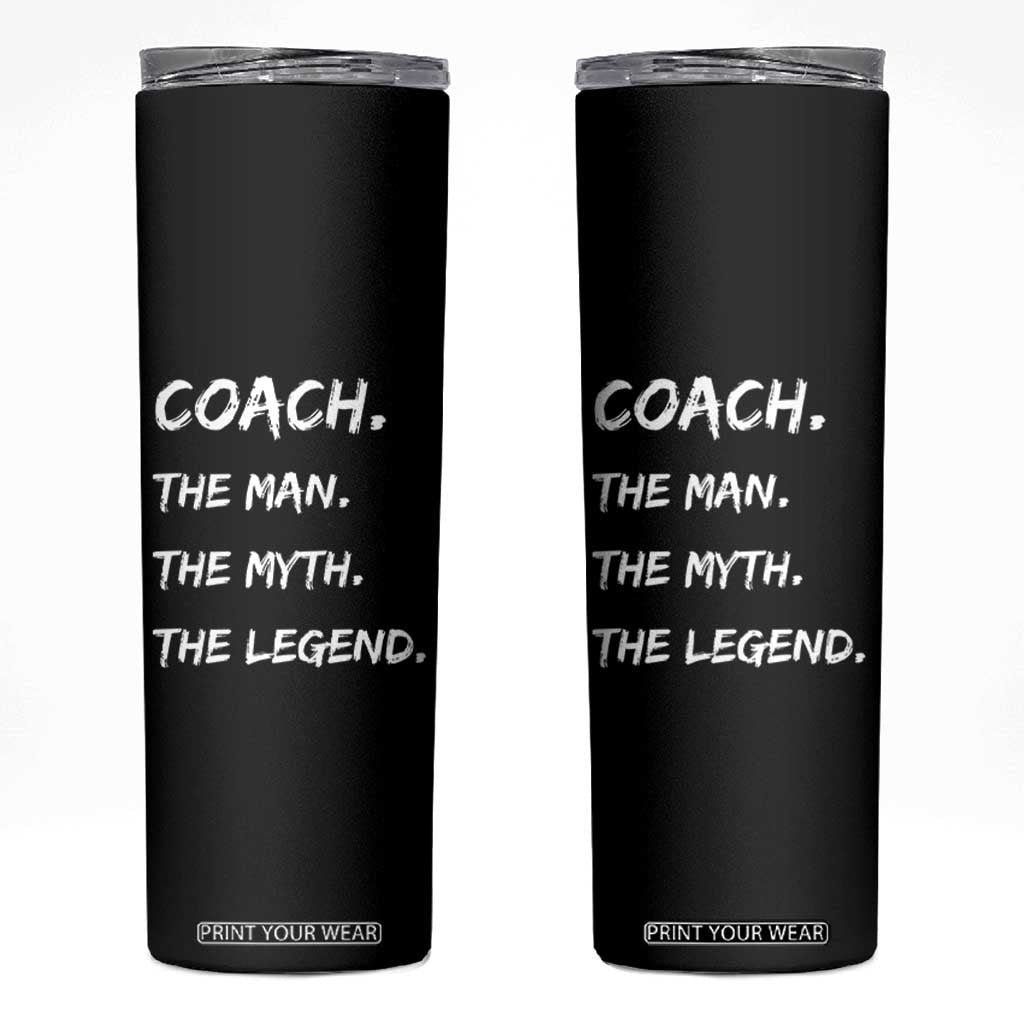 Coach Appreciation Gifts Skinny Tumbler Thank You Coach Coaches Gifts TB10 Black Print Your Wear
