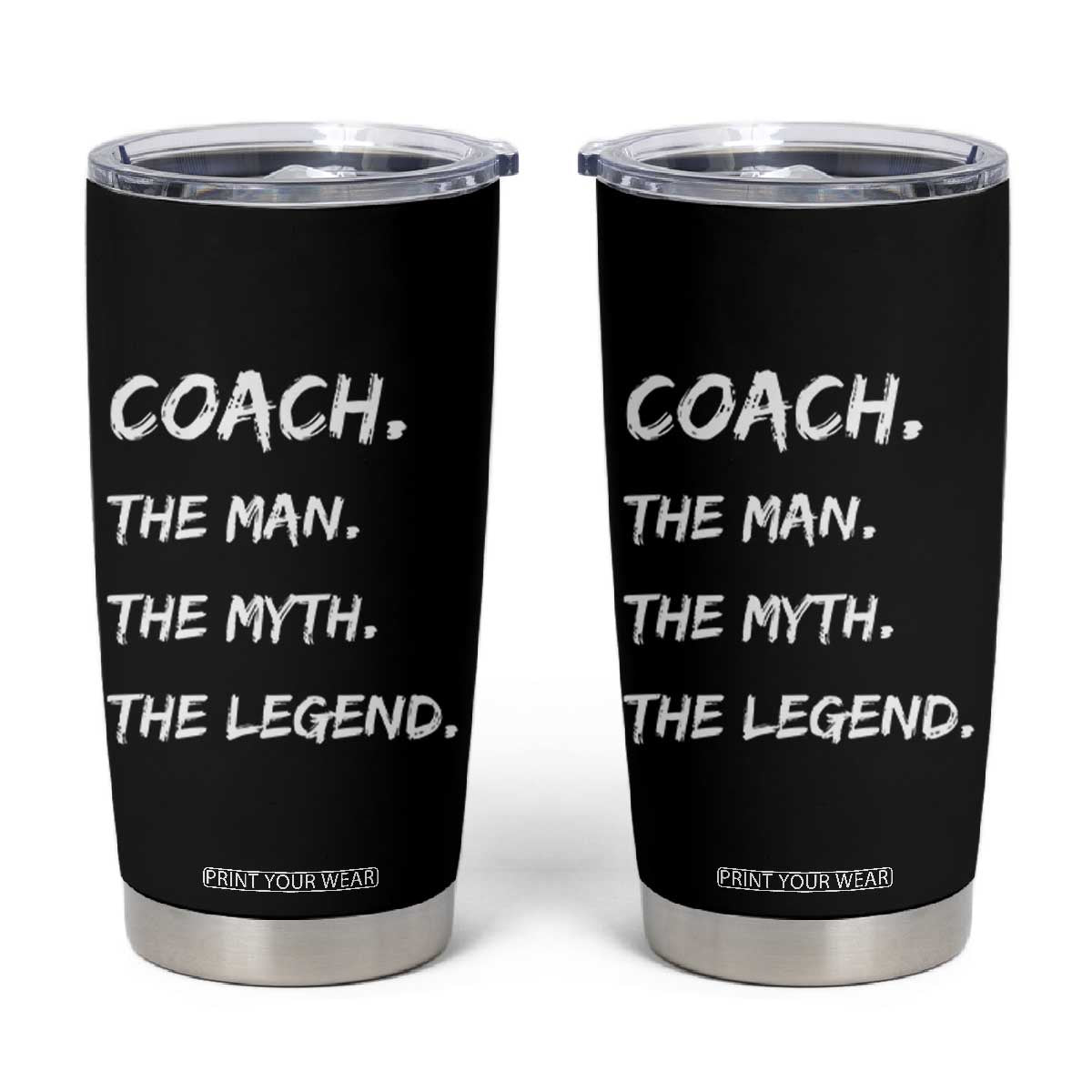 Coach Appreciation Gifts Tumbler Cup Thank You Coach Coaches Gifts TB10 Black Print Your Wear