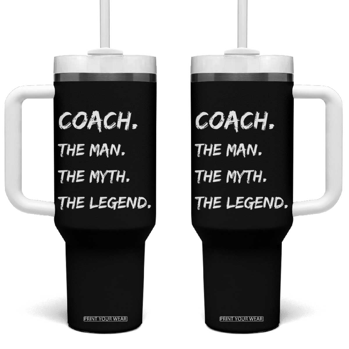 Coach Appreciation Gifts Tumbler With Handle Thank You Coach Coaches Gifts TB10 One Size: 40 oz Black Print Your Wear