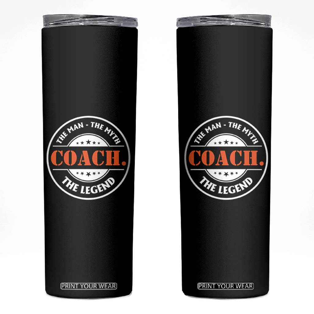 Coach Appreciation Gifts Skinny Tumbler Thank You Coach Coaches Retirement Birthday Present Ideas TB10 Black Print Your Wear
