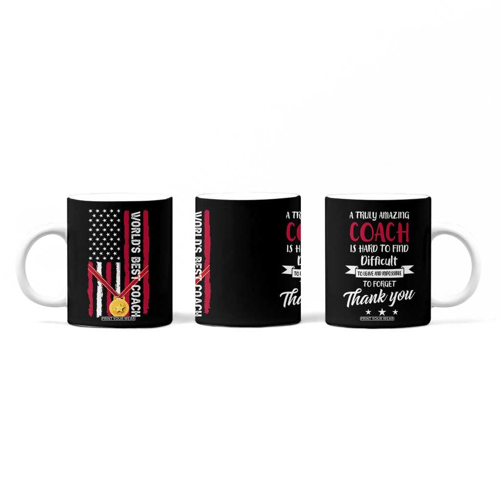 Best Coach Appreciation Gifts Coffee Mug Thank You Coach Coaches Appreciation Gifts US Flag TB10 Print Your Wear