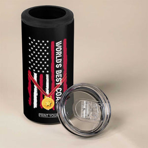Best Coach Appreciation Gifts 4 in 1 Can Cooler Tumbler Thank You Coach Coaches Appreciation Gifts US Flag TB10 Print Your Wear