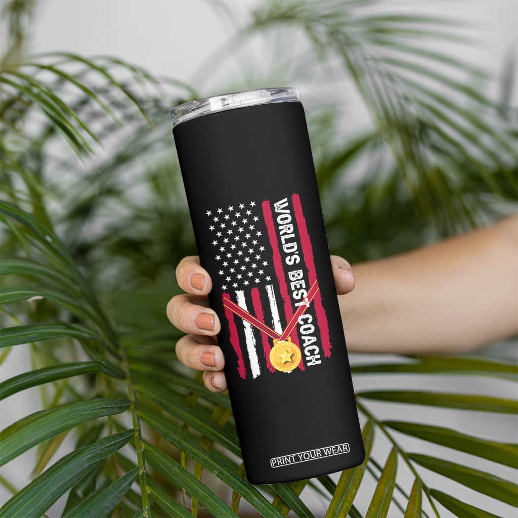 Best Coach Appreciation Gifts Skinny Tumbler Thank You Coach Coaches Appreciation Gifts US Flag TB10 Print Your Wear
