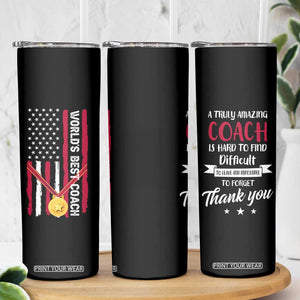 Best Coach Appreciation Gifts Skinny Tumbler Thank You Coach Coaches Appreciation Gifts US Flag TB10 Print Your Wear