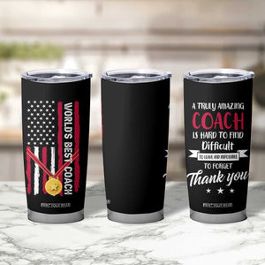 Best Coach Appreciation Gifts Tumbler Cup Thank You Coach Coaches Appreciation Gifts US Flag TB10 Print Your Wear