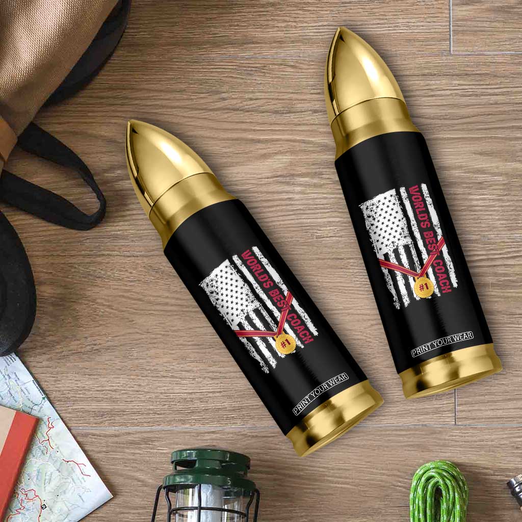 Coach Gifts Bullet Tumbler World's Best Coach Appreciation Gifts US Flag TB10 Print Your Wear