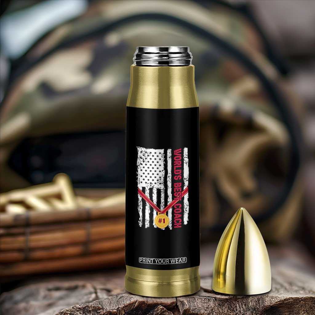 Coach Gifts Bullet Tumbler World's Best Coach Appreciation Gifts US Flag TB10 Print Your Wear