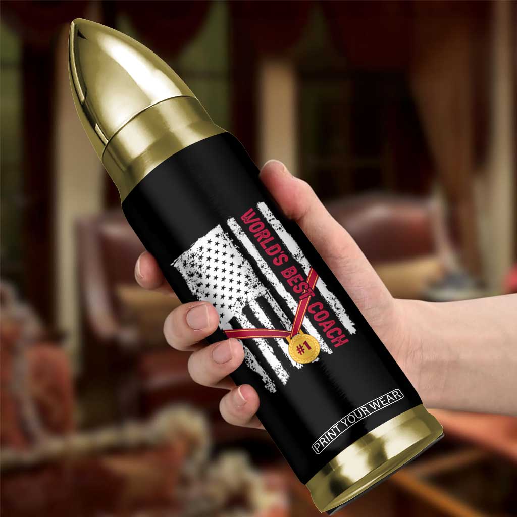 Coach Gifts Bullet Tumbler World's Best Coach Appreciation Gifts US Flag TB10 Print Your Wear