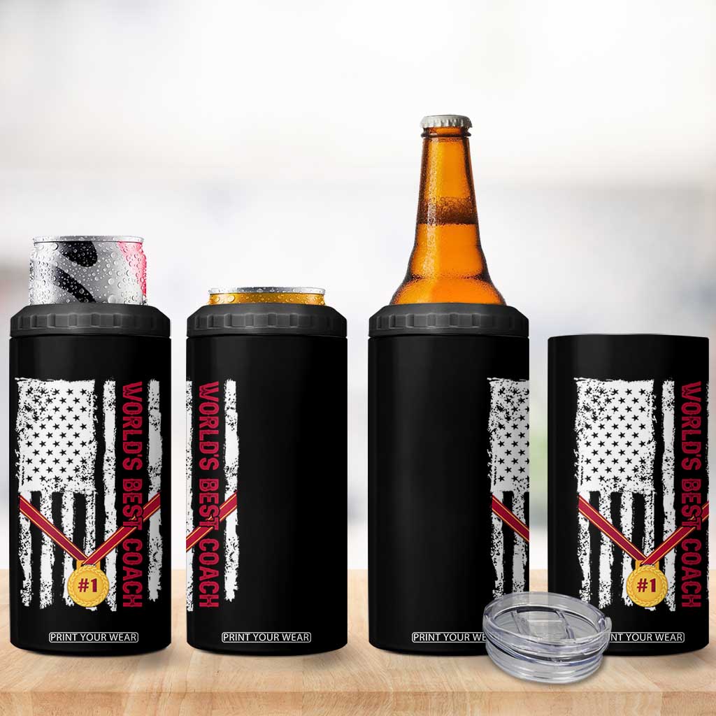 Coach Gifts 4 in 1 Can Cooler Tumbler World's Best Coach Appreciation Gifts US Flag TB10 Print Your Wear